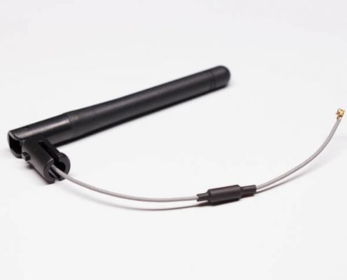 wifi雙頻天線2.4G/5G黑色2 dbi小s天線配IPEX同軸線